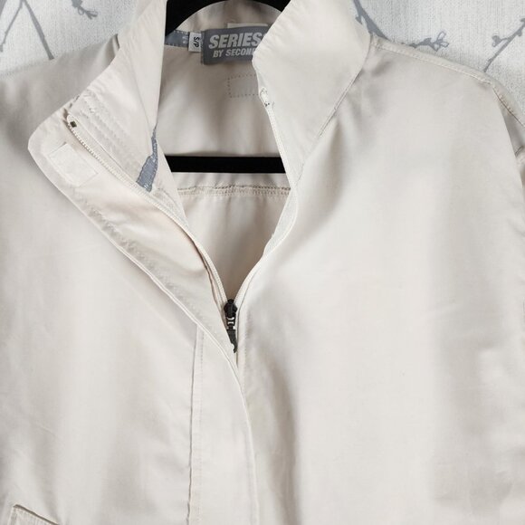 Second Skin Hydrashield Ivory Full Zip Bomber Style Jacket - Picture 2 of 4